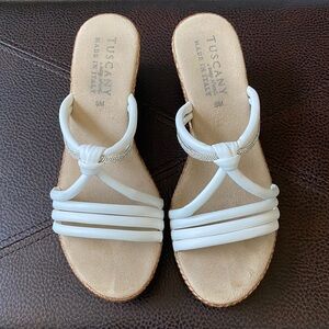 White Women's Wedge Sandals by Easy Street